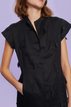 Airy linen lang kjole