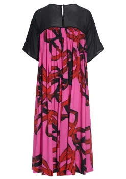 Black fan & red ribbon FSC kjole