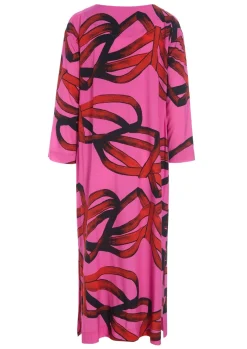 Black fan & red ribbon FSC lang kjole