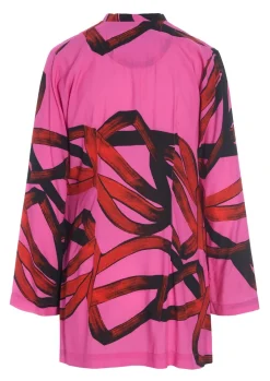 Black fan & red ribbon FSC skjorte