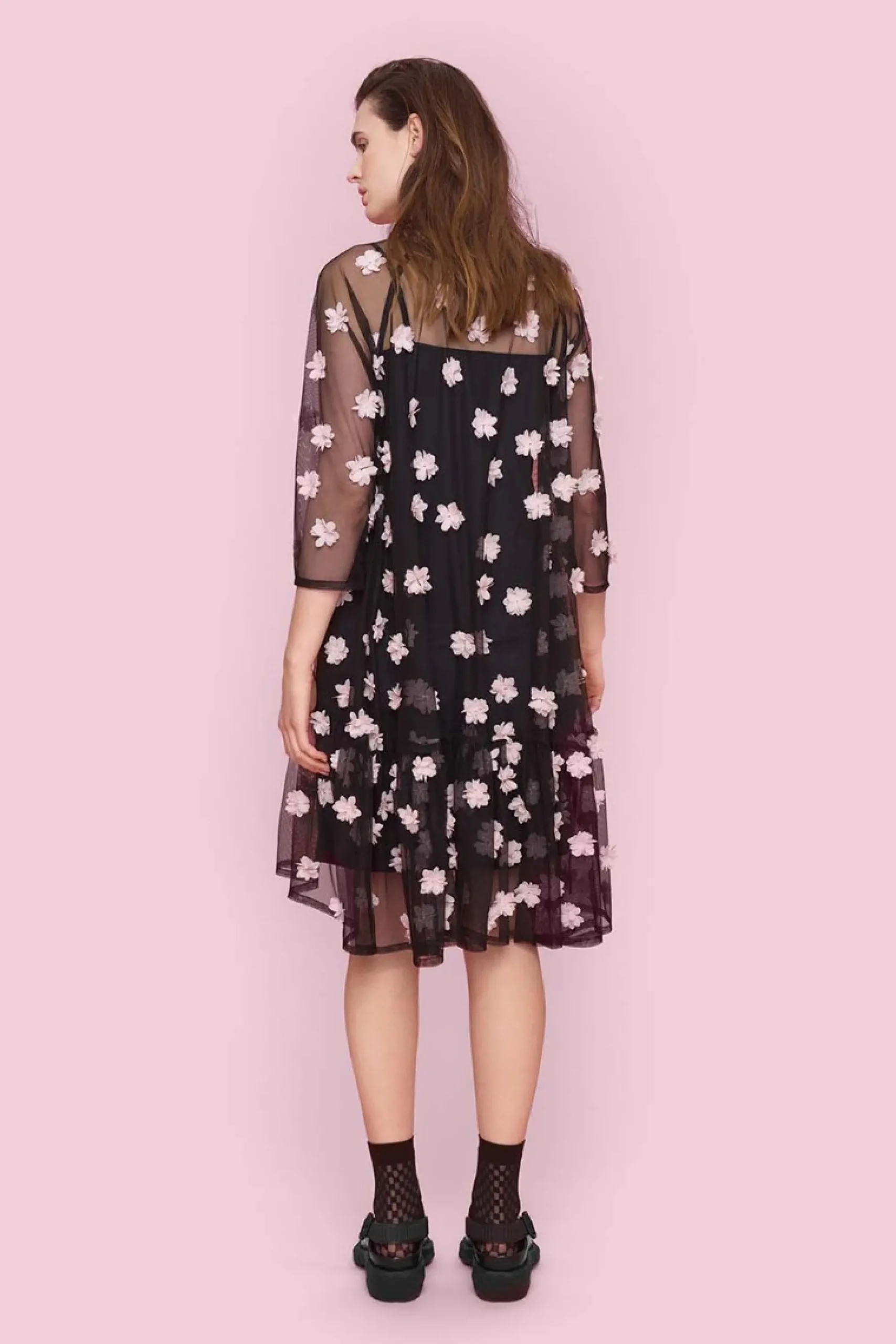 Blossom mesh kjole