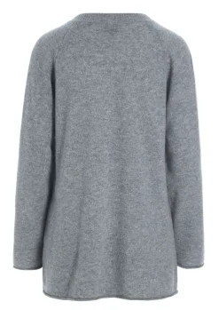 Cloud cashmere bluse med slids