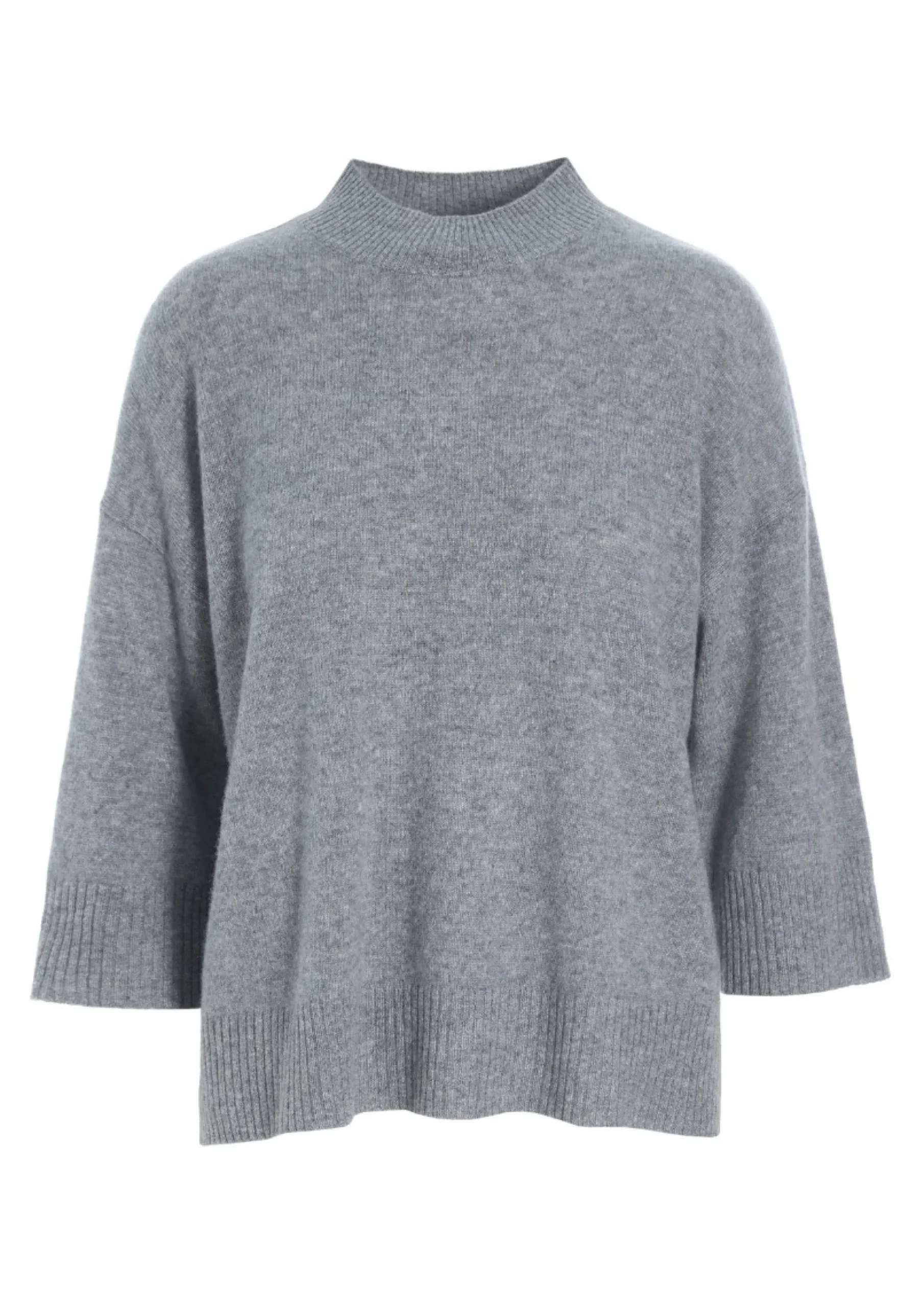 Cloud cashmere bluse med rund hals