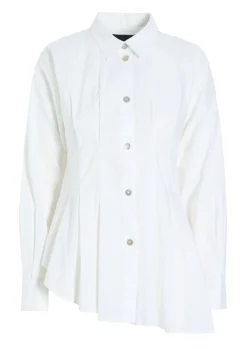 Core cotton asymmetrisk skjorte