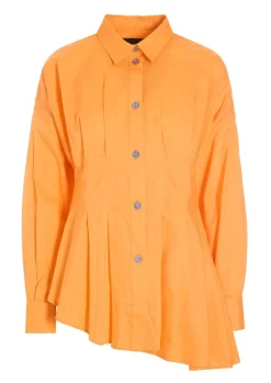 Core cotton asymmetrisk skjorte