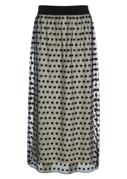 Embroidery mesh nederdel