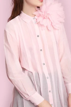 Fabric flower broche