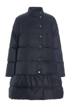 Feather down frakke med flæse