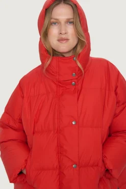 Feather down oversize frakke