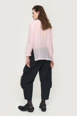 Fukkura poplin bukser med bindebånd