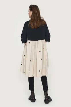 Fukkura poplin frakke kjole