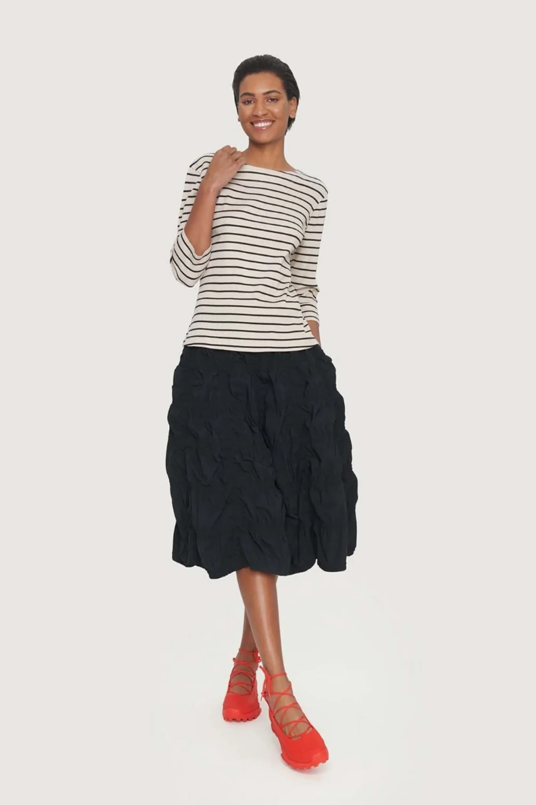 Fukkura poplin nederdel med elastik