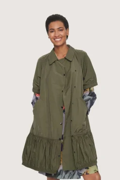 Fukkura poplin skjortekjole