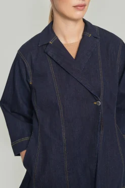 Globe rib bluse med 3/4 ærme