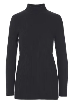 Globe rib højhalset bluse