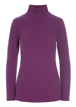 Globe rib højhalset bluse