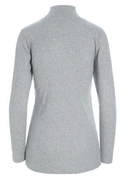 Globe rib højhalset bluse