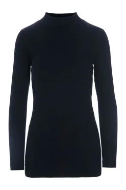 Globe rib højhalset bluse