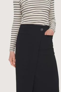 Globe stripe højhalset bluse