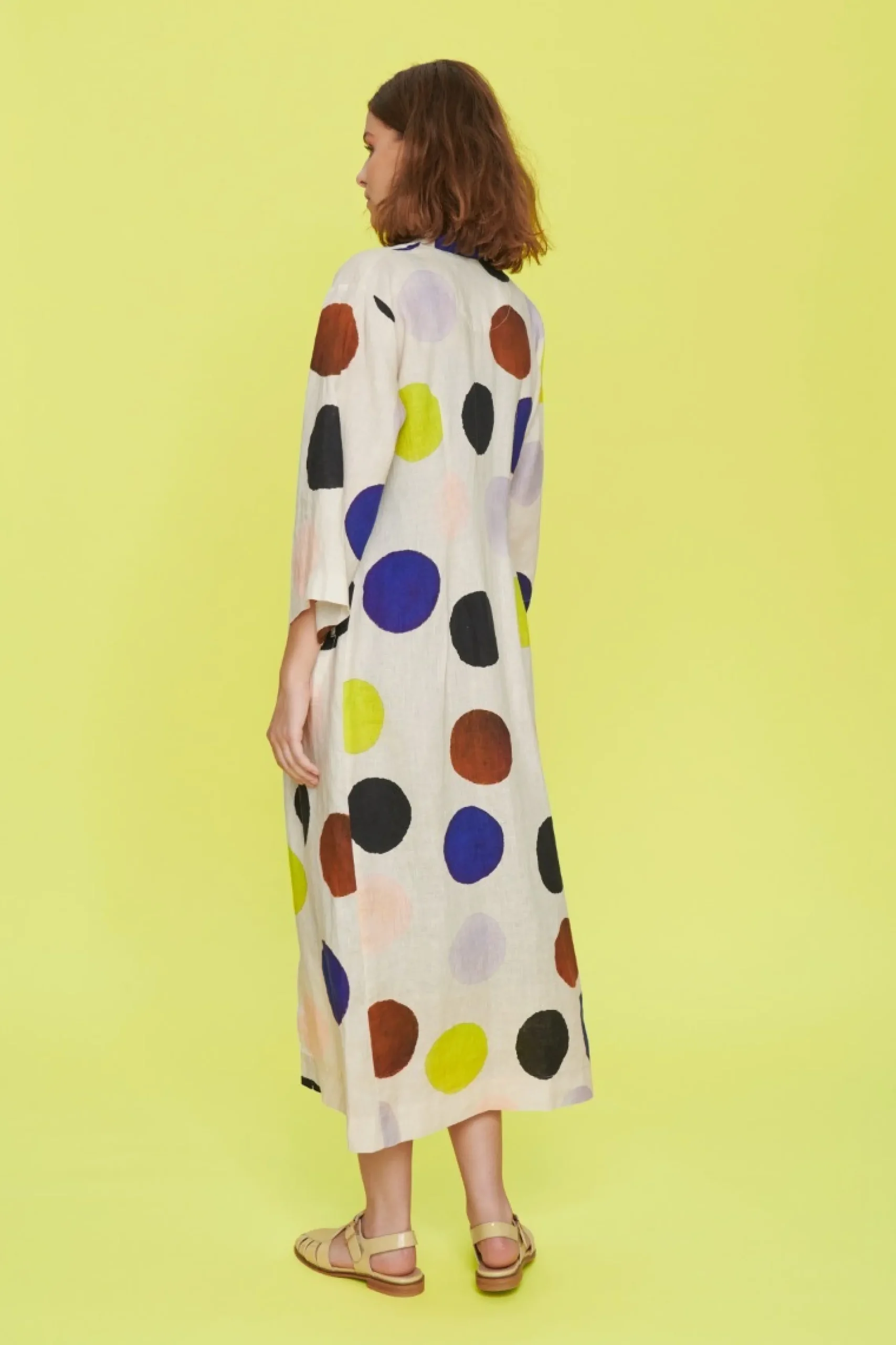 Harukaze kjole med knapper