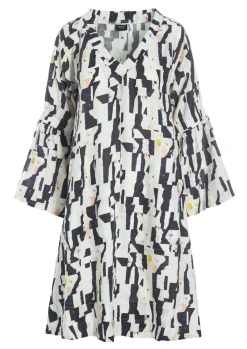 Harukaze kjole med v-hals