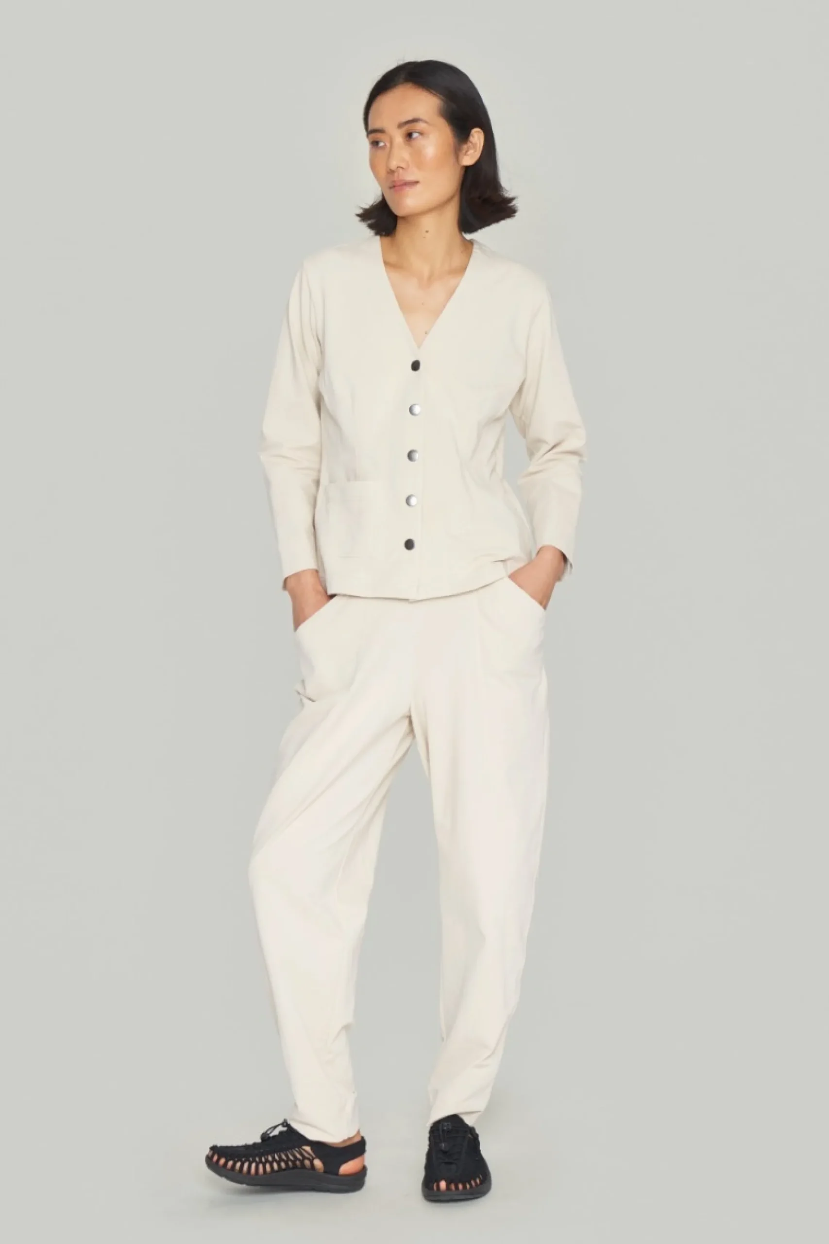 Izumi sweat kort jakke