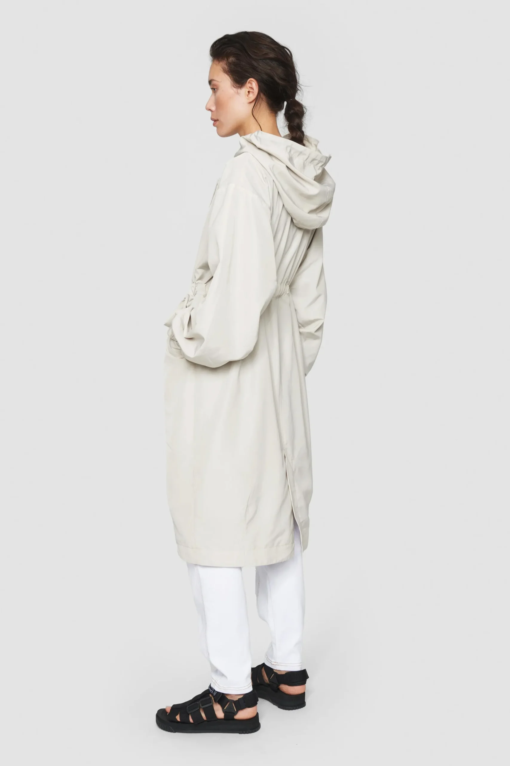 Kirisame frakke med hætte