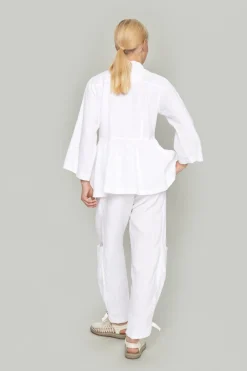 Lazy linen bukser med spænde