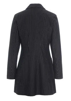 Pinstripe jersey blazer jakke