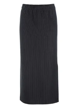 Pinstripe jersey nederdel
