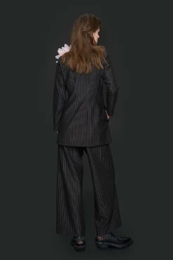 Pinstripe jersey vide bukser