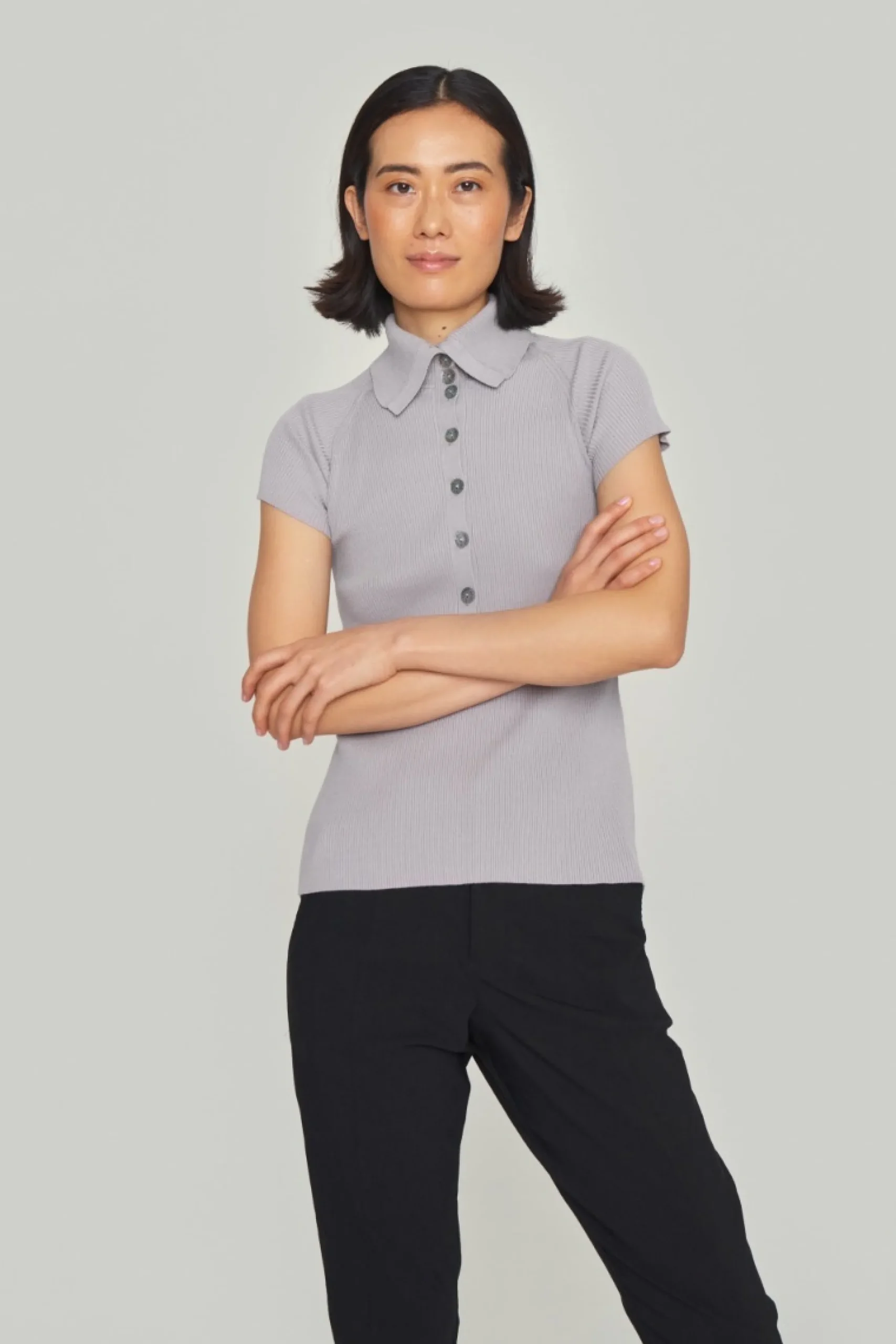 Saku bluse med krave