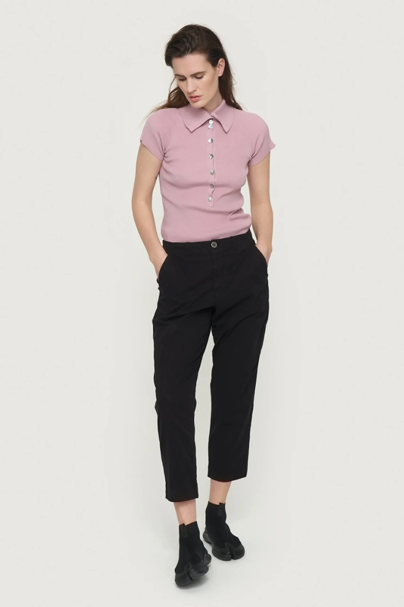 Saku bluse med krave