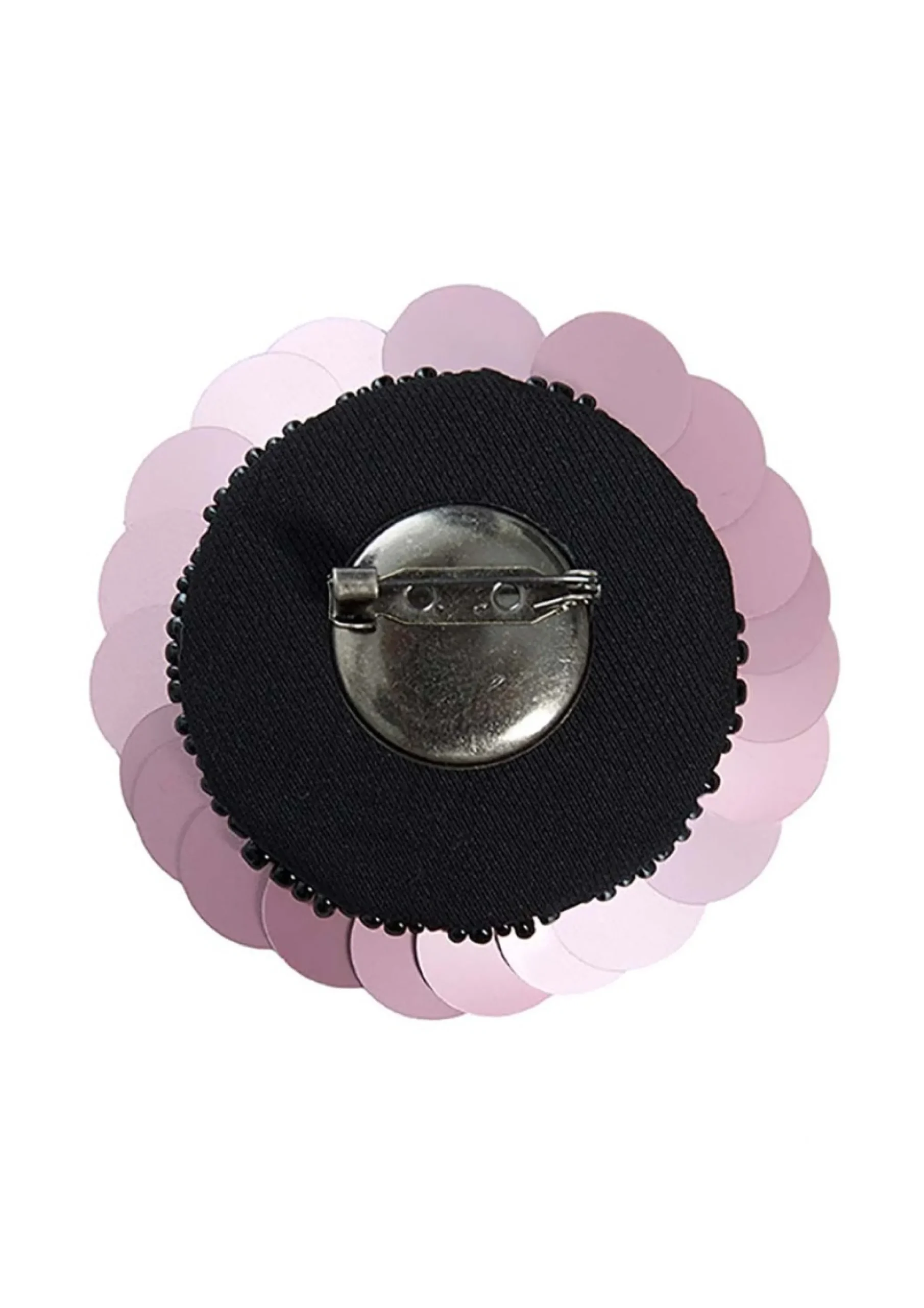 Sequin flower broche