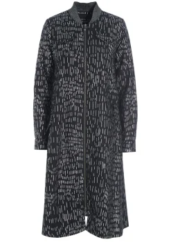 Silver stick kjole med lynlås