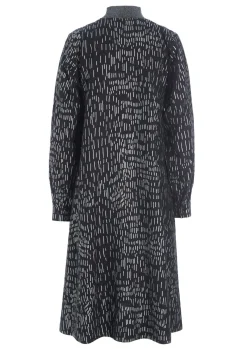 Silver stick kjole med lynlås