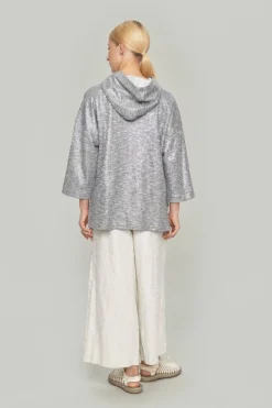 Silver sweat bluse