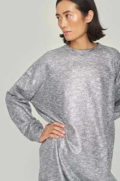 Silver sweat kjole
