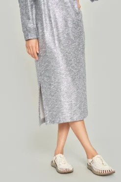 Silver sweat kjole