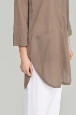 Vellum voile skjorte med lynlås