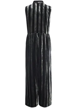 Velvet stripe buksedragt