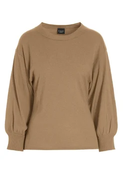 Wakasu wool blend bluse med 3/4 ærme