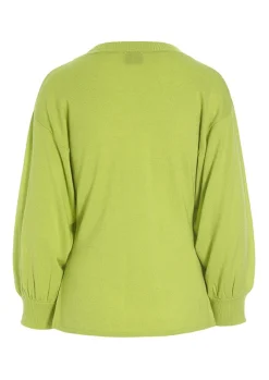 Wakasu wool blend bluse med 3/4 ærme