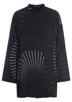 Black fan & red ribbon FSC skjorte